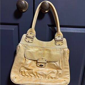 Rafe Gold Yellow Leather Shoulder Bag